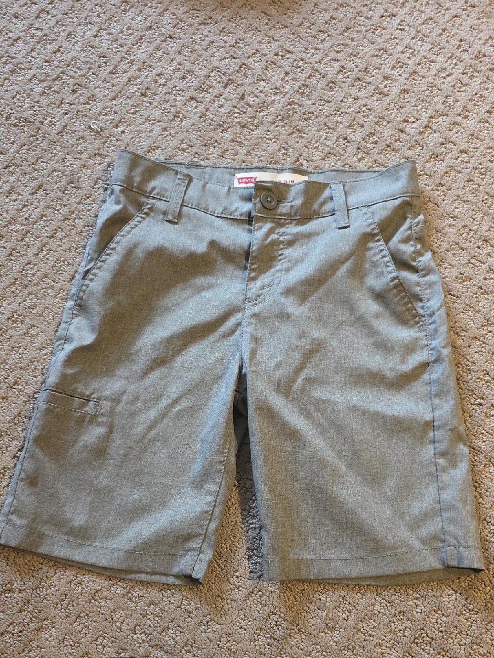 Levi's Boys Light Gray Dress Shorts 10 Reg